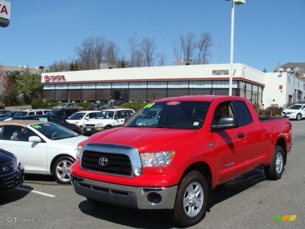 2008 Tundra SR5 Double Cab - Radiant Red / Beige photo #1