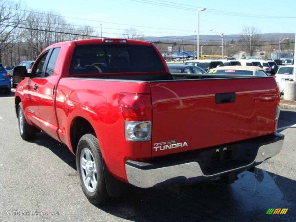 2008 Tundra SR5 Double Cab - Radiant Red / Beige photo #4