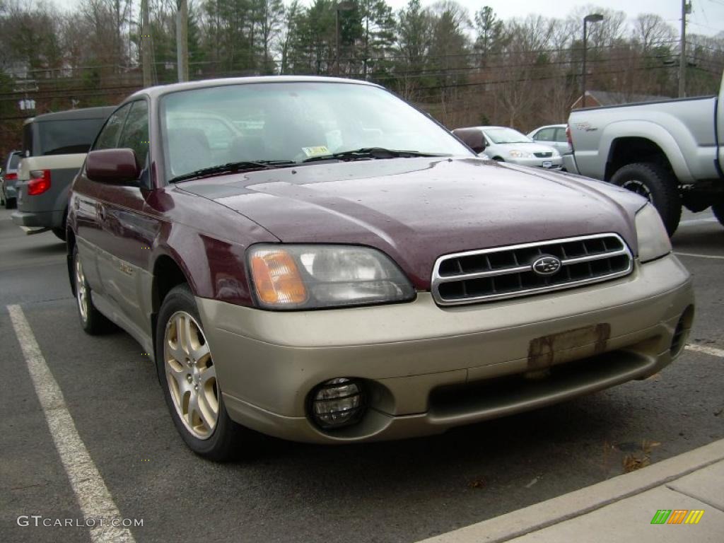 2000 Outback Limited Sedan - Winestone Pearl / Black photo #1