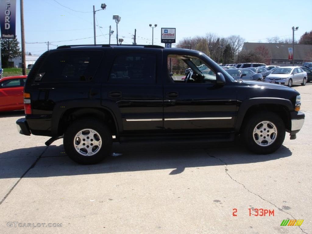 2005 Tahoe LS 4x4 - Black / Tan/Neutral photo #7