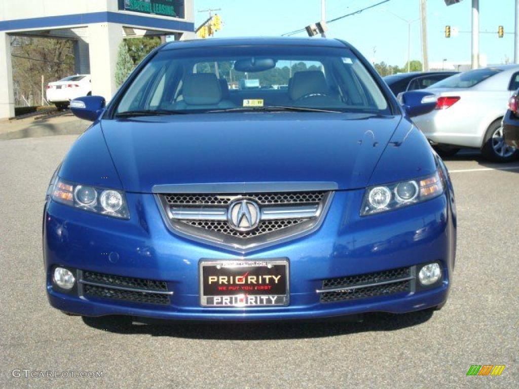 2007 TL 3.5 Type-S - Kinetic Blue Pearl / Parchment photo #8