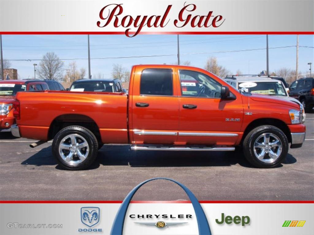 Sunburst Orange Pearl Dodge Ram 1500