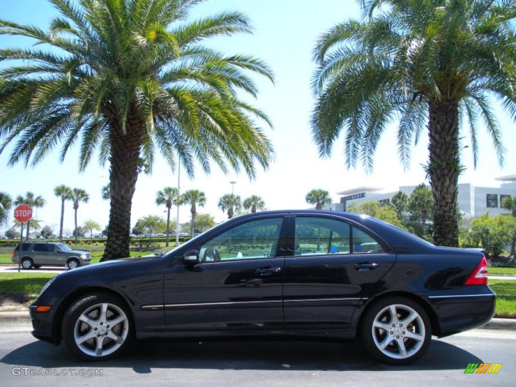 2007 C 230 Sport - Capri Blue Metallic / Ash photo #1