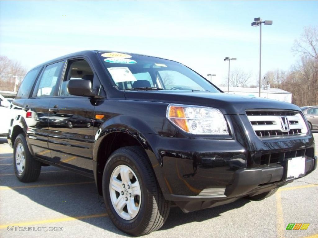 2007 Pilot LX 4WD - Formal Black / Gray photo #1