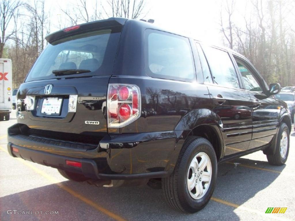 2007 Pilot LX 4WD - Formal Black / Gray photo #21