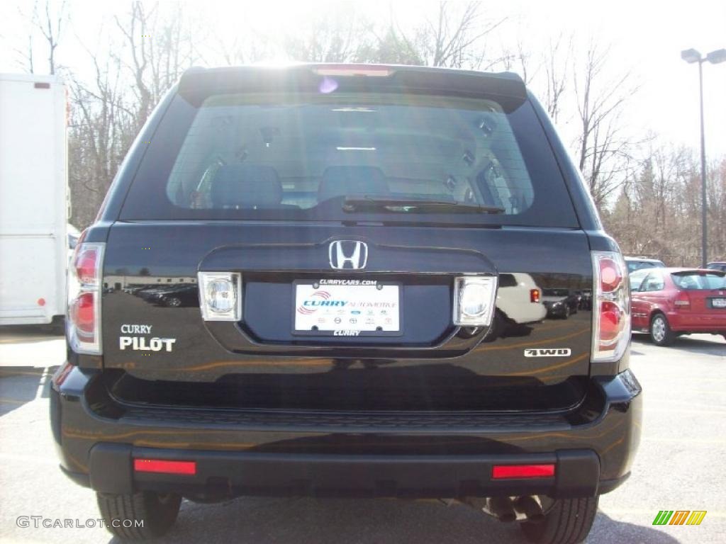 2007 Pilot LX 4WD - Formal Black / Gray photo #23