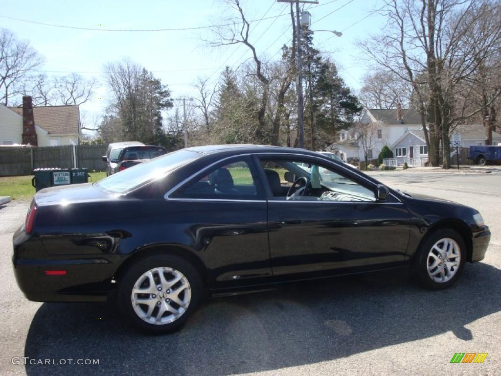 2002 Accord EX V6 Coupe - Nighthawk Black Pearl / Charcoal photo #6