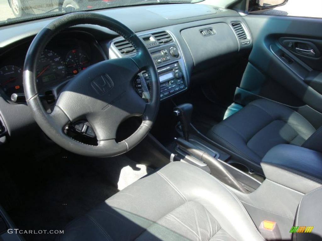 2002 Accord EX V6 Coupe - Nighthawk Black Pearl / Charcoal photo #11