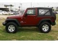 2008 Red Rock Crystal Pearl Jeep Wrangler X 4x4  photo #12