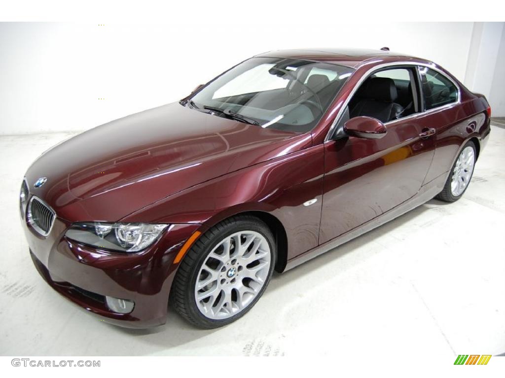 2008 3 Series 328i Coupe - Barbera Red Metallic / Black photo #10