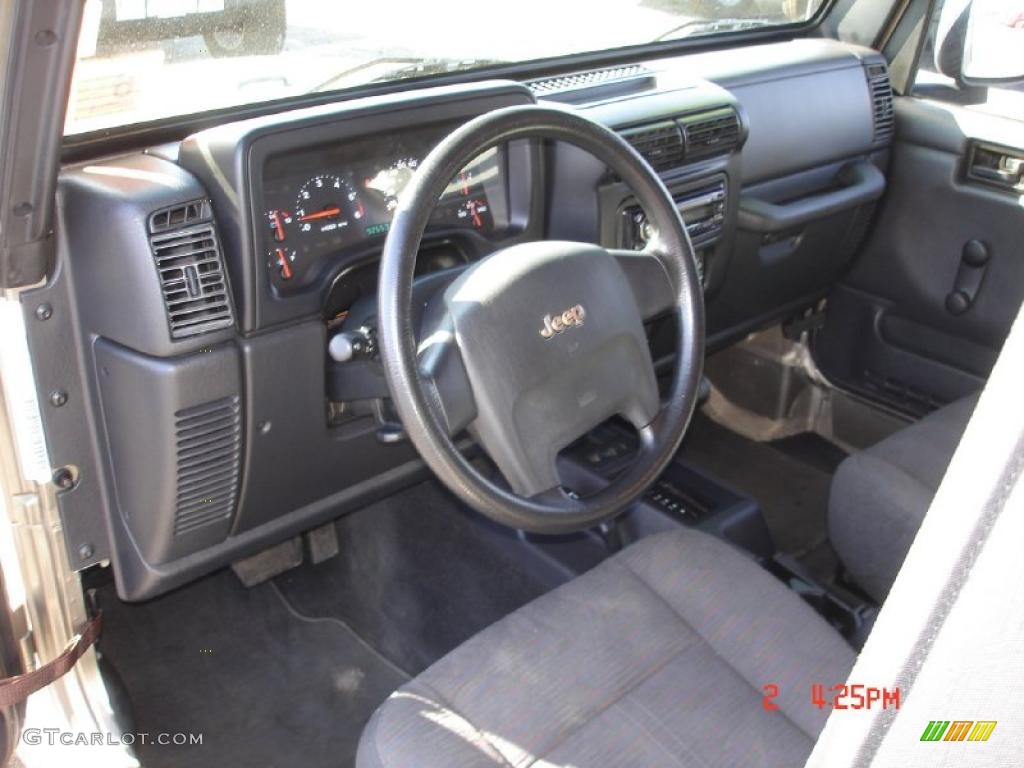 2004 Wrangler Sport 4x4 - Light Khaki Metallic / Dark Slate Gray photo #10
