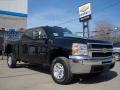 2010 Black Chevrolet Silverado 2500HD LT Crew Cab 4x4  photo #3