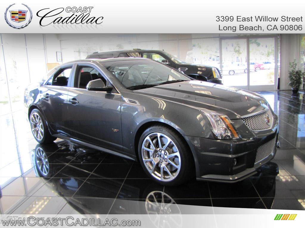2010 CTS -V Sedan - Thunder Gray ChromaFlair / Ebony photo #1