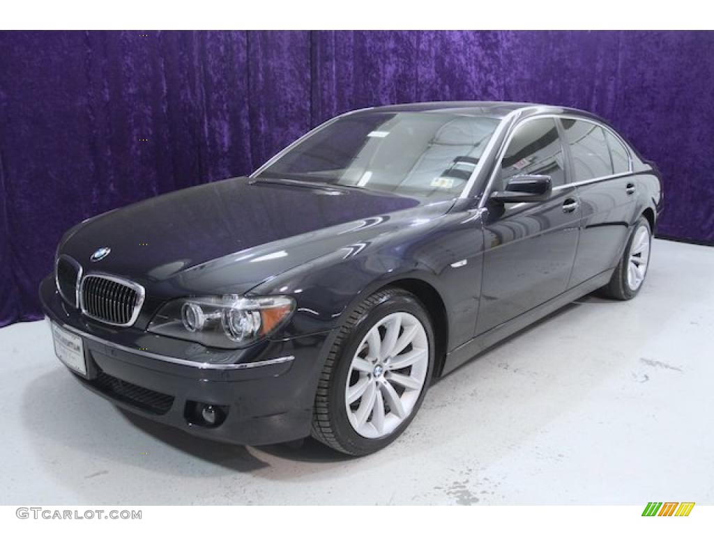 2007 7 Series 750Li Sedan - Monaco Blue Metallic / Cream Beige photo #2