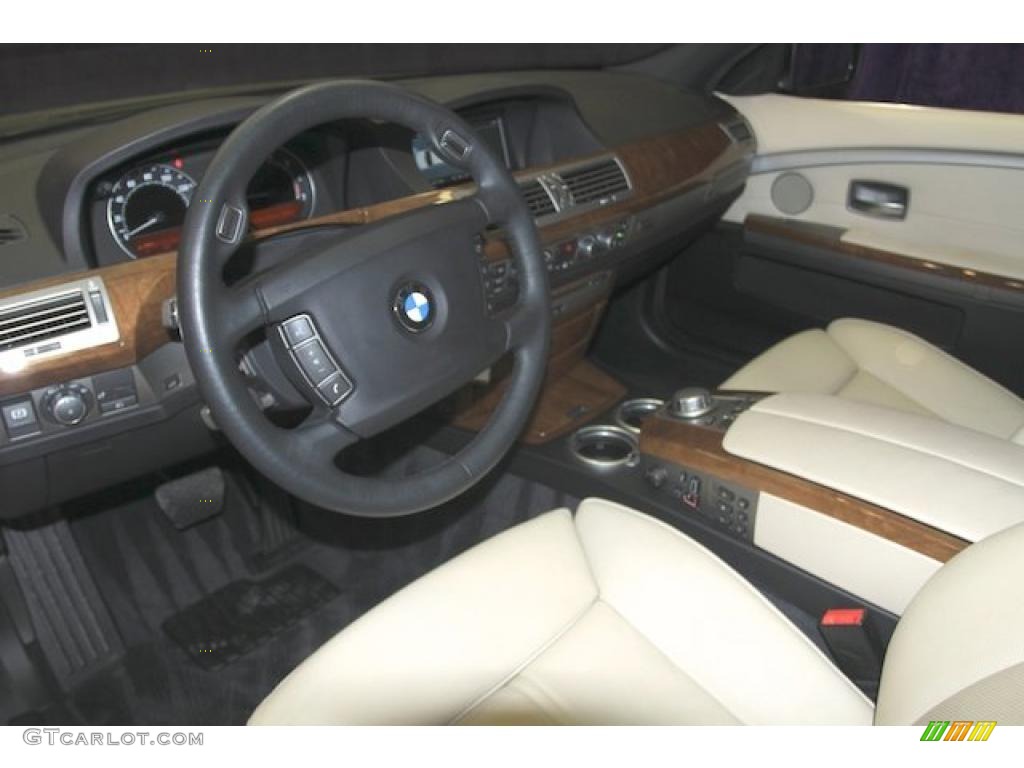 2007 7 Series 750Li Sedan - Monaco Blue Metallic / Cream Beige photo #3