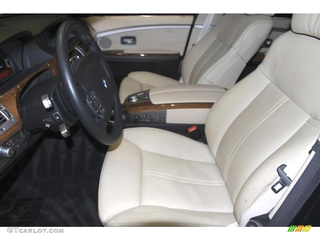 2007 7 Series 750Li Sedan - Monaco Blue Metallic / Cream Beige photo #4