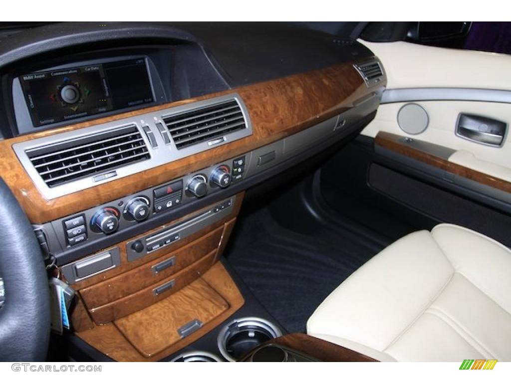 2007 7 Series 750Li Sedan - Monaco Blue Metallic / Cream Beige photo #5