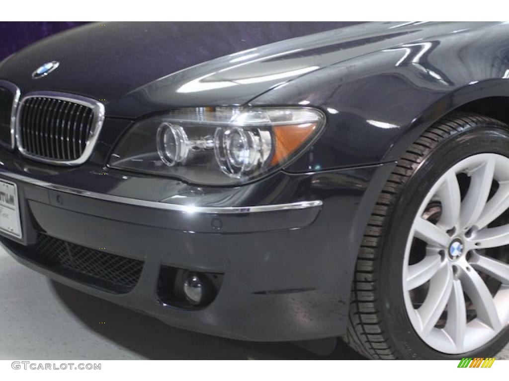 2007 7 Series 750Li Sedan - Monaco Blue Metallic / Cream Beige photo #10
