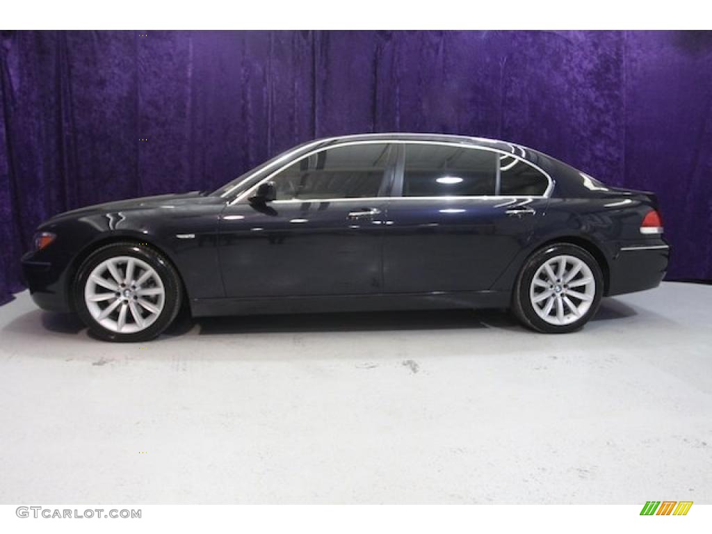 2007 7 Series 750Li Sedan - Monaco Blue Metallic / Cream Beige photo #13