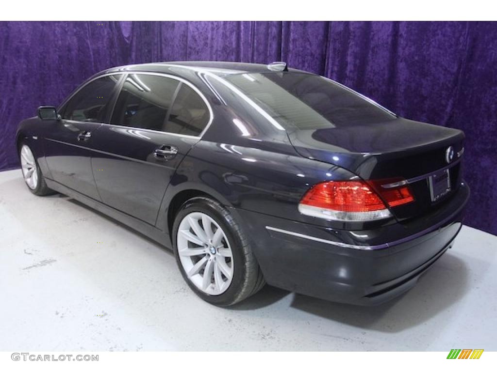 2007 7 Series 750Li Sedan - Monaco Blue Metallic / Cream Beige photo #15