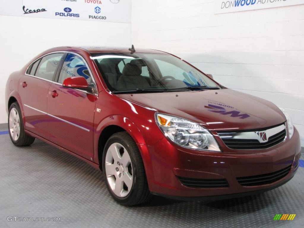 2008 Aura XE - Red Jewel / Gray photo #1