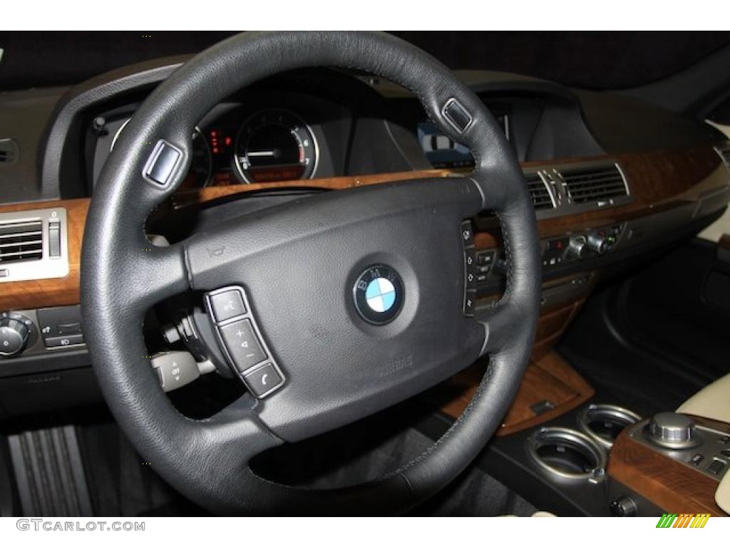 2007 7 Series 750Li Sedan - Monaco Blue Metallic / Cream Beige photo #20