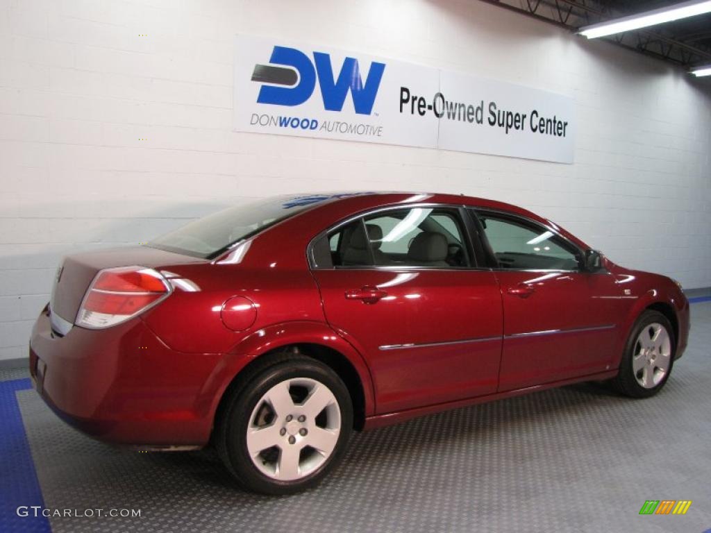 2008 Aura XE - Red Jewel / Gray photo #4