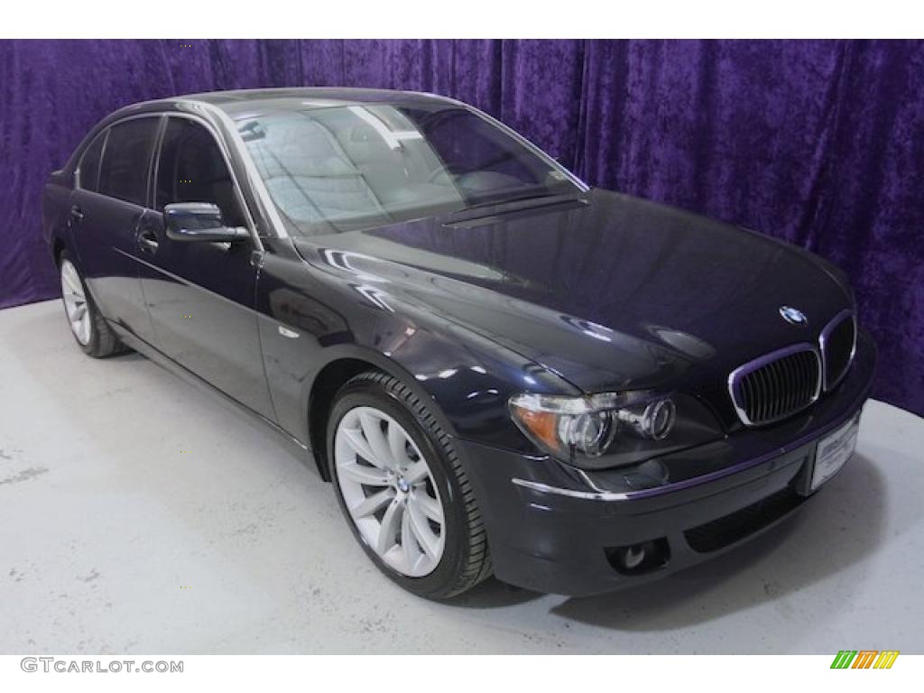 2007 7 Series 750Li Sedan - Monaco Blue Metallic / Cream Beige photo #47