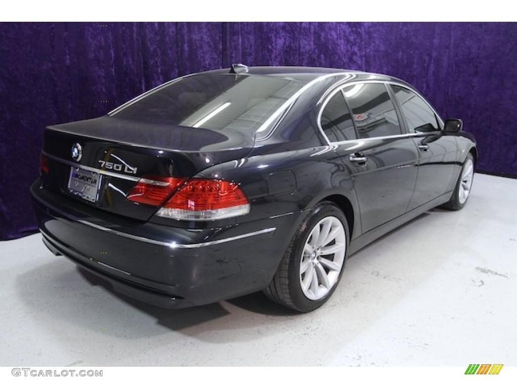 2007 7 Series 750Li Sedan - Monaco Blue Metallic / Cream Beige photo #49
