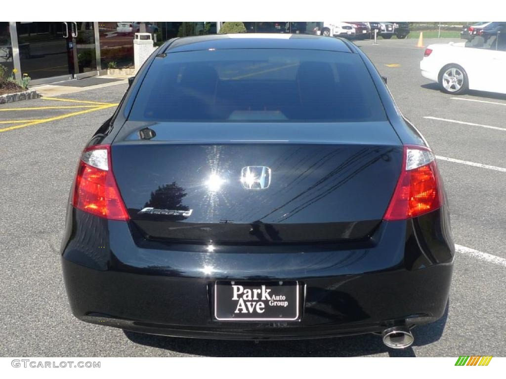 2009 Accord LX-S Coupe - Crystal Black Pearl / Black photo #14