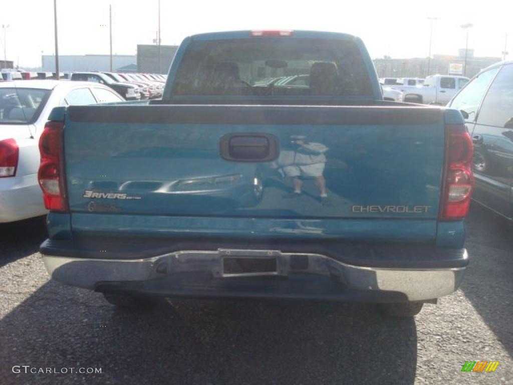 2003 Silverado 1500 LS Extended Cab 4x4 - Arrival Blue Metallic / Dark Charcoal photo #3