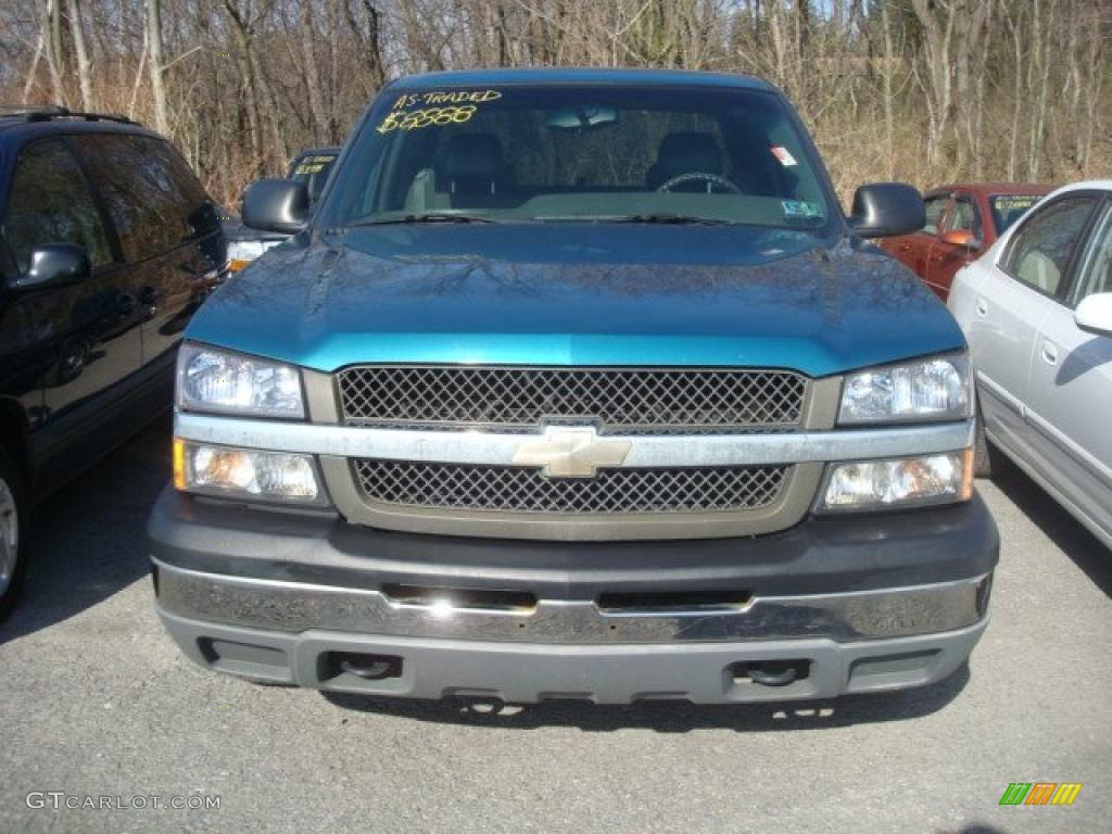 2003 Silverado 1500 LS Extended Cab 4x4 - Arrival Blue Metallic / Dark Charcoal photo #6