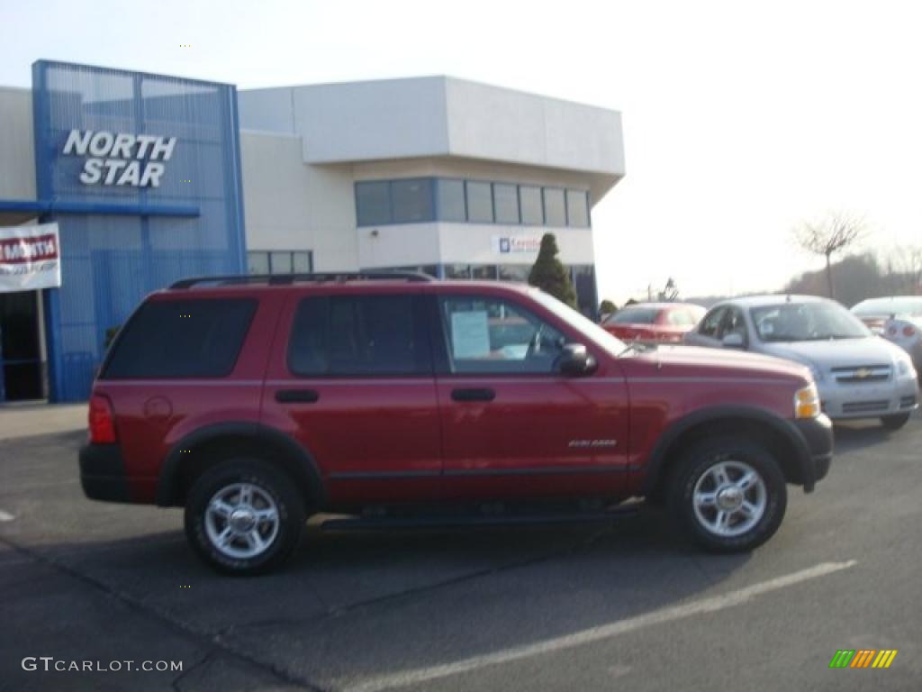 2004 Explorer XLS 4x4 - Redfire Metallic / Graphite photo #2