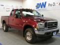 2004 Dark Toreador Red Metallic Ford F350 Super Duty XLT SuperCab 4x4  photo #1