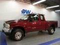 2004 Dark Toreador Red Metallic Ford F350 Super Duty XLT SuperCab 4x4  photo #2