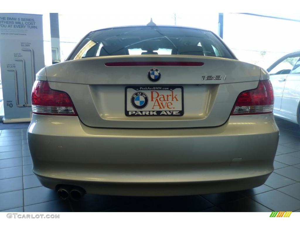 2008 1 Series 128i Coupe - Titanium Silver Metallic / Black photo #4