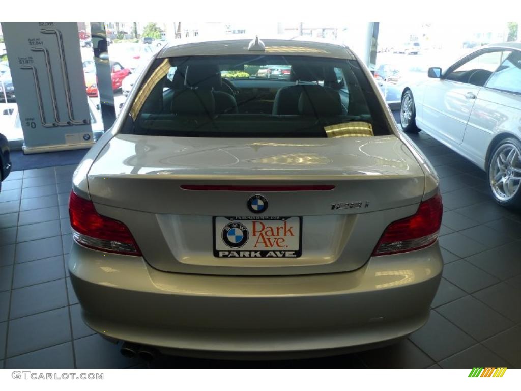 2008 1 Series 128i Coupe - Titanium Silver Metallic / Black photo #12