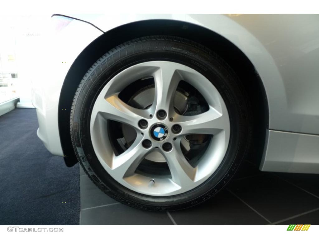 2008 1 Series 128i Coupe - Titanium Silver Metallic / Black photo #18