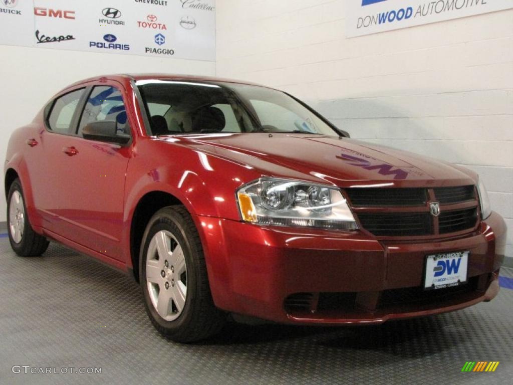 Inferno Red Crystal Pearl Dodge Avenger