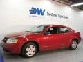 2009 Inferno Red Crystal Pearl Dodge Avenger SE  photo #4