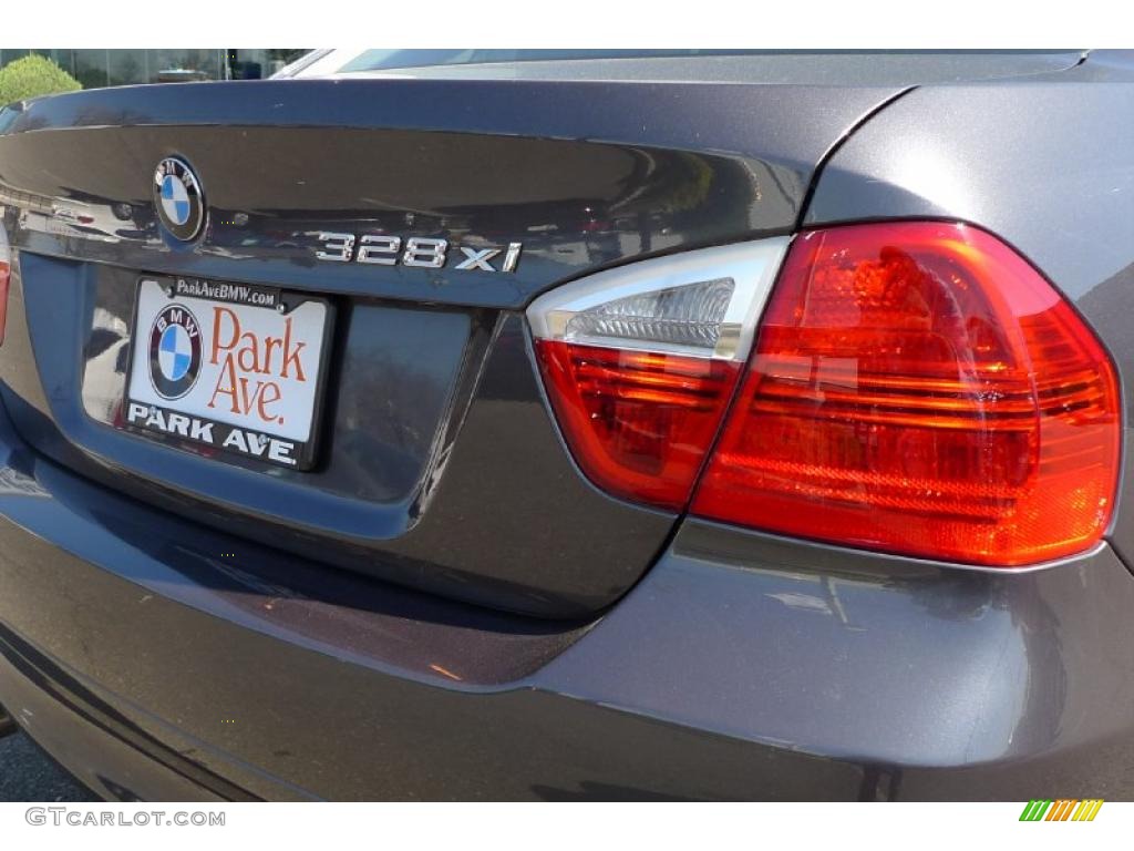 2007 3 Series 328xi Sedan - Sparkling Graphite Metallic / Black photo #3