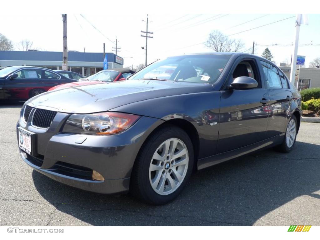 2007 3 Series 328xi Sedan - Sparkling Graphite Metallic / Black photo #9