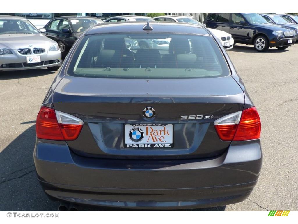 2007 3 Series 328xi Sedan - Sparkling Graphite Metallic / Black photo #12