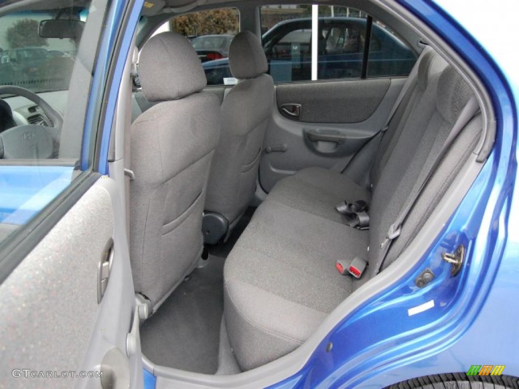 2002 Accent GL Sedan - Coastal Blue / Gray photo #11