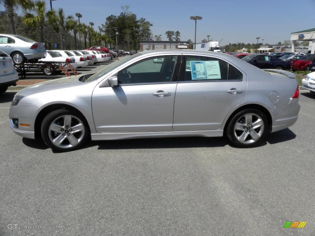 2010 Fusion Sport - Brilliant Silver Metallic / Charcoal Black/Sport Blue photo #2