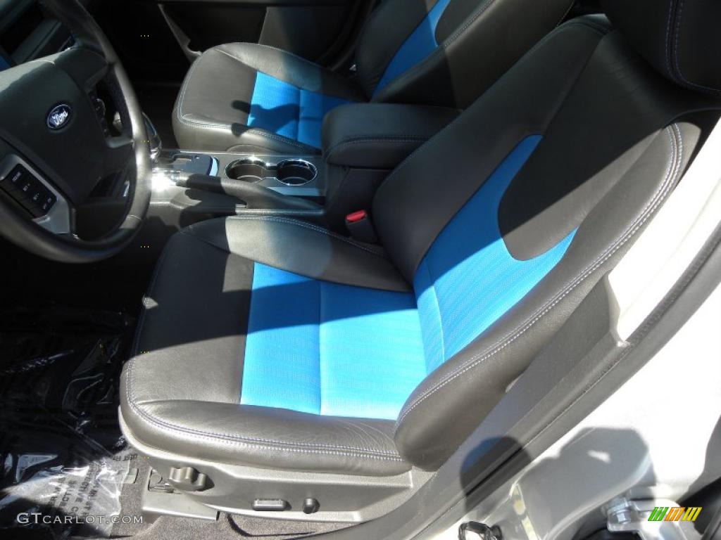 2010 Fusion Sport - Brilliant Silver Metallic / Charcoal Black/Sport Blue photo #5