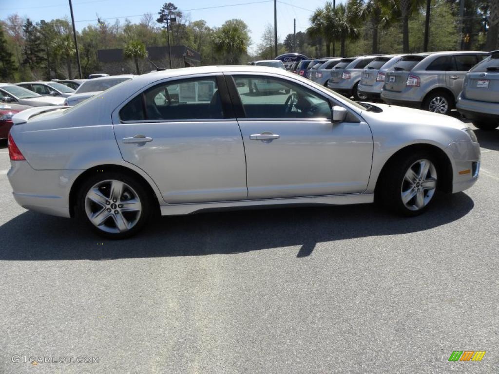 2010 Fusion Sport - Brilliant Silver Metallic / Charcoal Black/Sport Blue photo #13