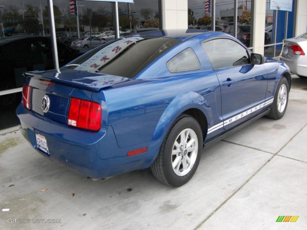 2007 Mustang V6 Premium Coupe - Vista Blue Metallic / Charcoal photo #3