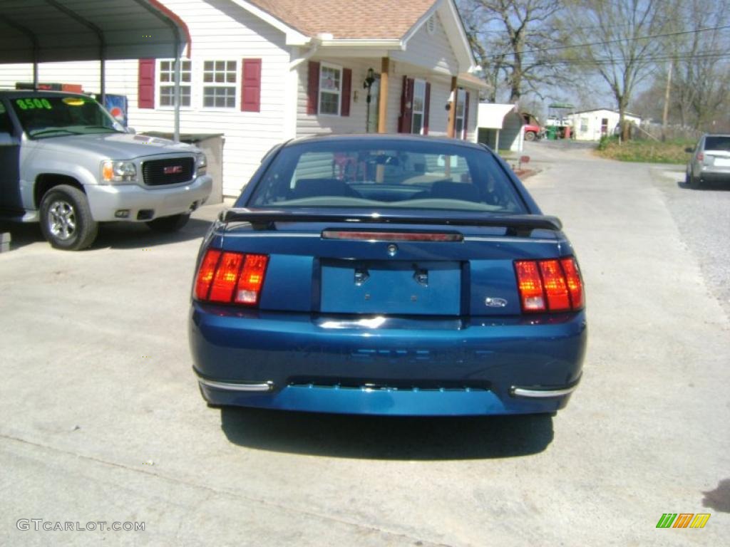 1999 Mustang V6 Coupe - Atlantic Blue Metallic / Light Graphite photo #7