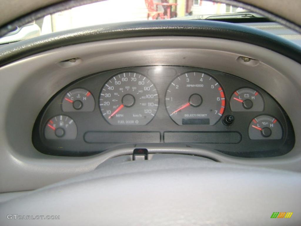 1999 Mustang V6 Coupe - Atlantic Blue Metallic / Light Graphite photo #13